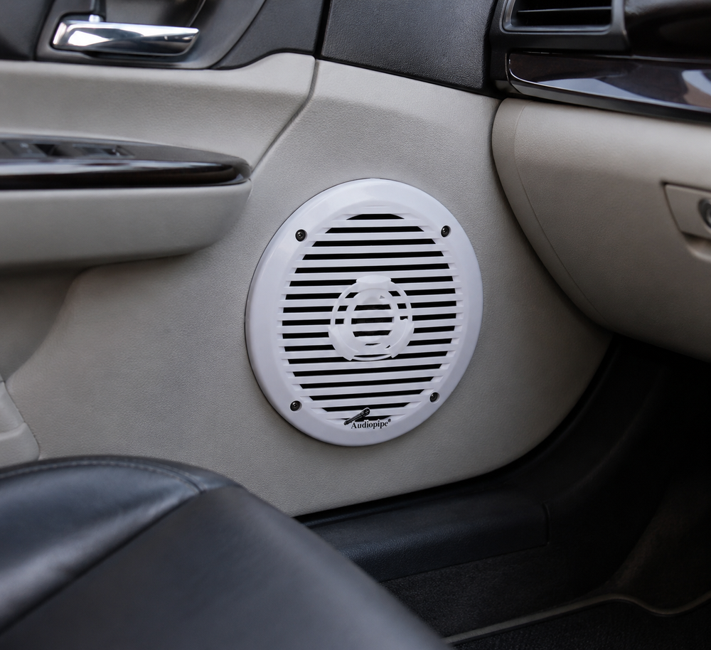 Audiopipe Marine 6.5" 2-Way Speakers (White) – APSW-6032