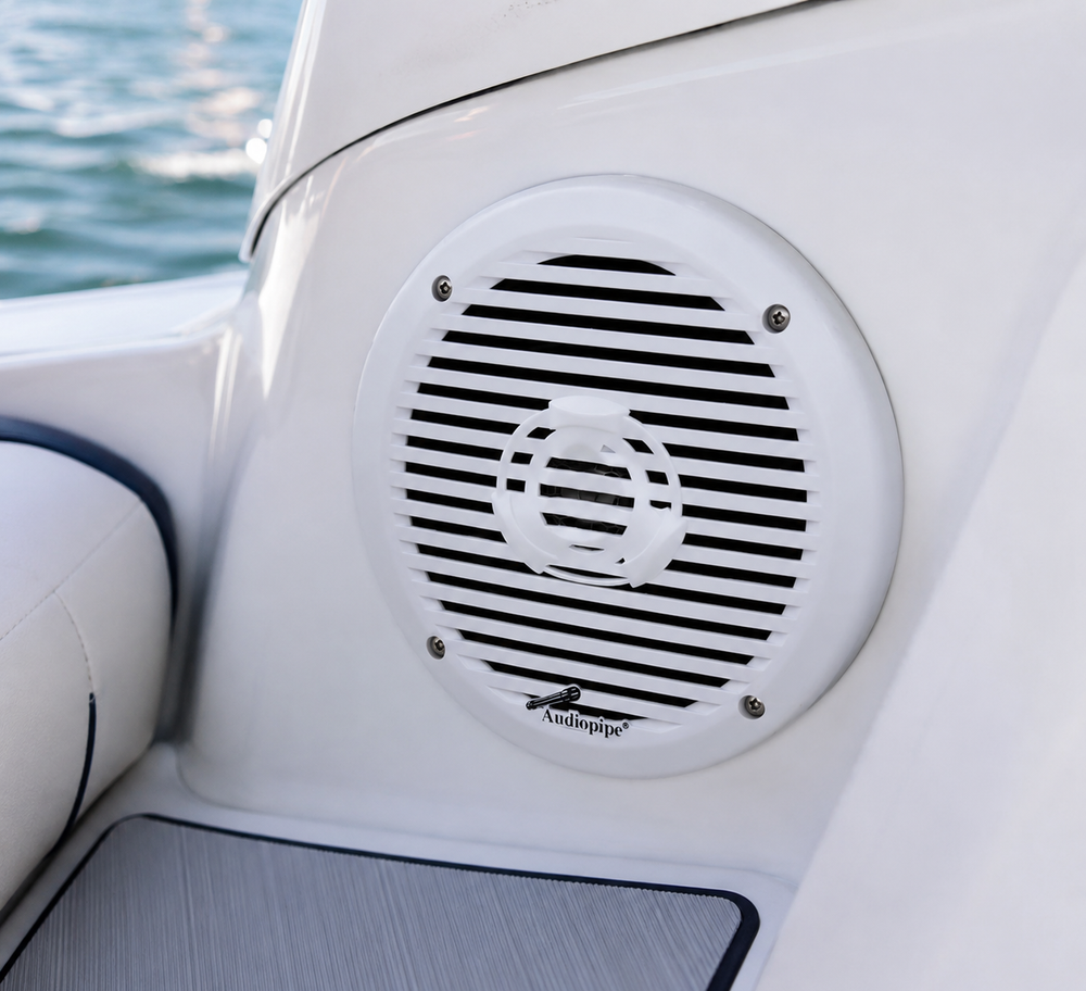 Audiopipe Marine 6.5" 2-Way Speakers (White) – APSW-6032