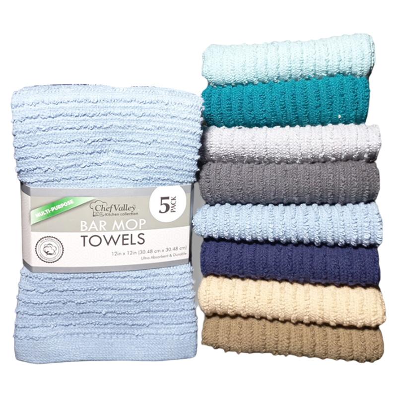 5PK BAR MOP 12" X 12" ASSORTED - 48