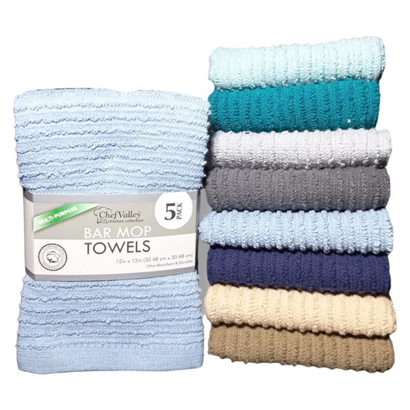 5PK BAR MOP 12" X 12" ASSORTED - 48