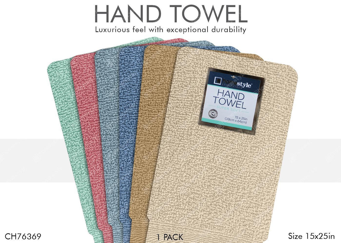 15" X 25" HAND TOWEL - 72 2.5LB