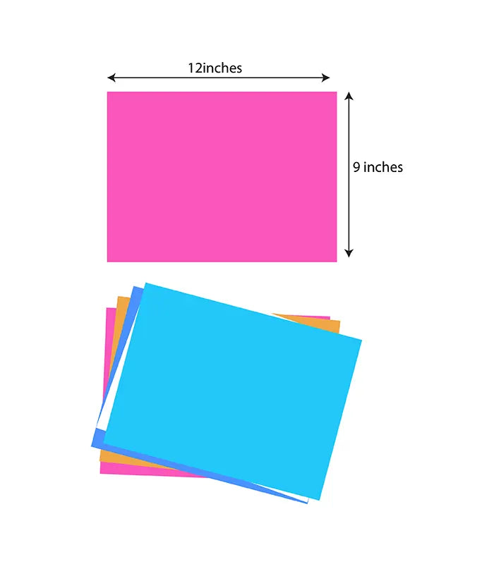 Multicolor Construction Pads 9" x 12" – 96 Sheets Pack of 36 | Art & Craft, Ideal for Bulk Buyers