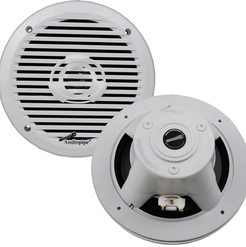 Audiopipe Marine 6.5" 2-Way Speakers (White) – APSW-6032
