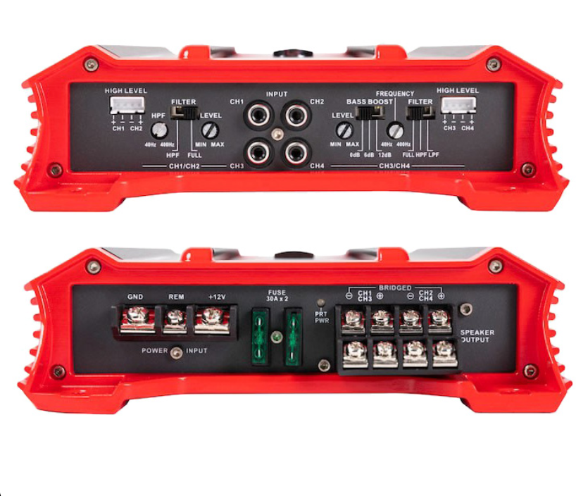 Crunch Ground Pounder GP-2000.4 4-Channel Class A/B Car Amplifier