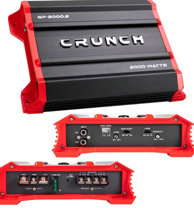 Crunch Ground Pounder GP-2000.2 2-Channel Class A/B Car Amplifier