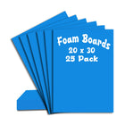 Navy Foam Boards – 20" x 30", Lightweight Display Boards, Pack of 25, Ideal for Bulk Buyers