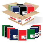 eClips 3 Subject Notebook – 120 Sheets, Wide Ruled, Case Pack of 36