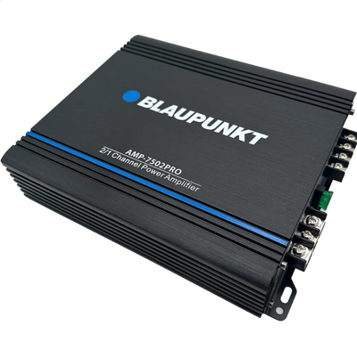 Blaupunkt amplifier on a white background