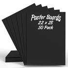 Poster Board, 22" x 28", Black, Case Pack of 50