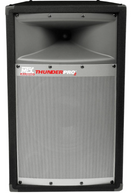 Speaker with 'ATC Audio Thunder Pro' branding on a white background