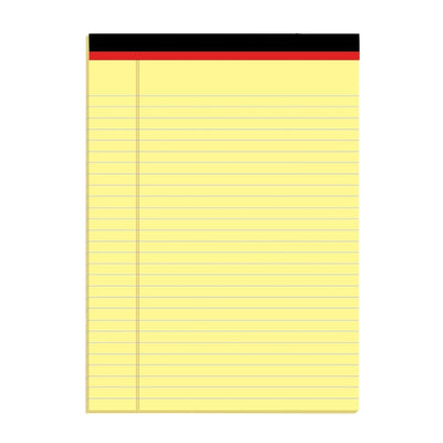 Legal Pad – 5" x 8", Canary, 50 Sheets Each, Case Pack of 108, Ideal for Bulk Buyers