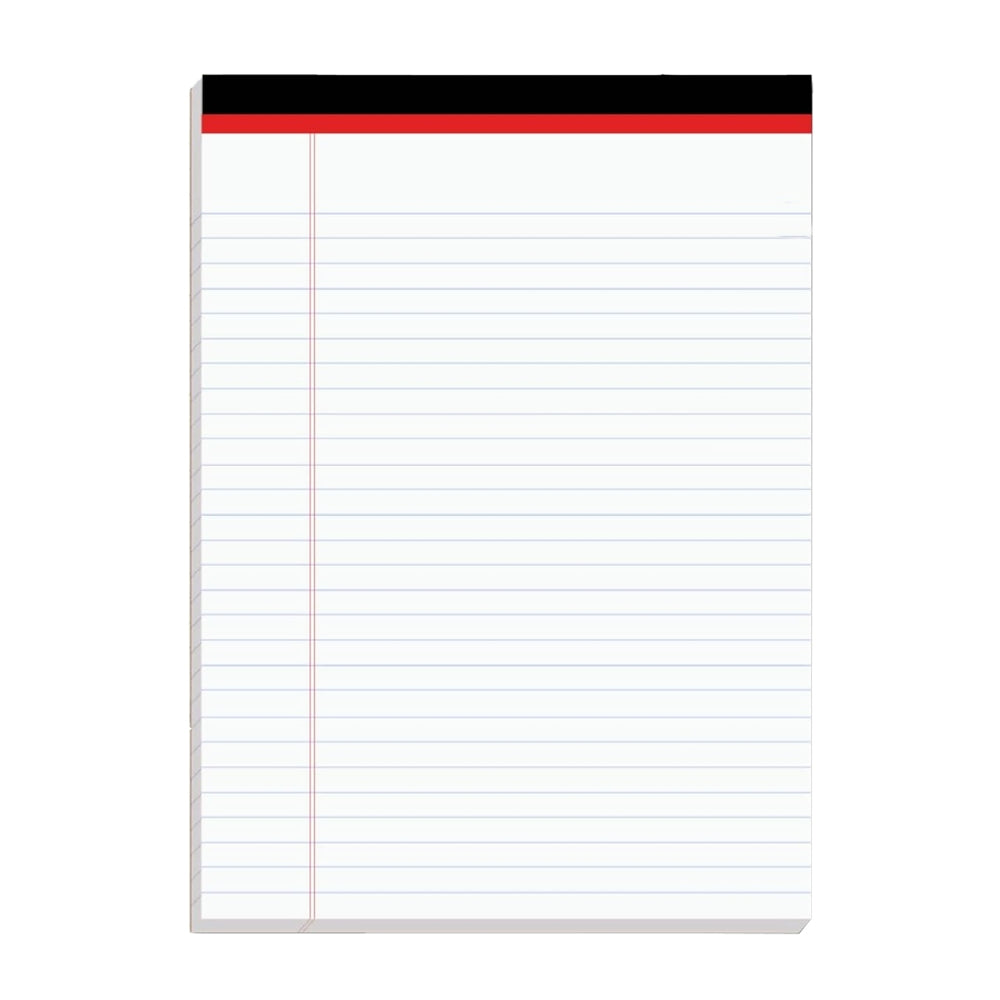 Legal Pad – 8.5" x 11", White, 50 Sheets Each, Case Pack of 72