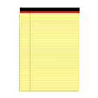 Legal Pad – 8.5" x 11", Canary, 50 Sheets Each, Case Pack of 72