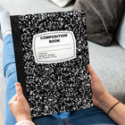 Marble Notebook – 100 Sheets, Unruled, Black Cover, Case Pack of 48, Ideal for Bulk Buyers