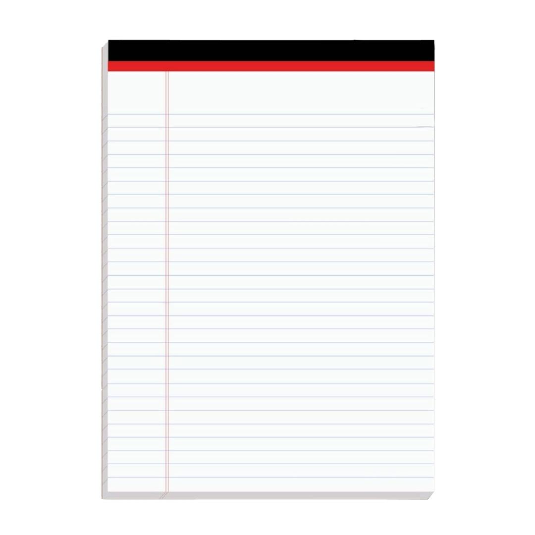 Legal Pad – 8.5" x 14", White, 50 Sheets Each, Case Pack of 48
