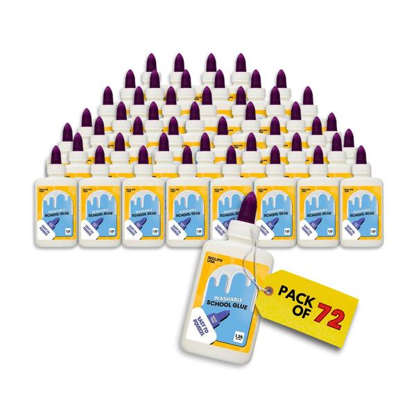 School Glue Washable 1.25 oz – Case Pack of 72 | Journal Office Supplies