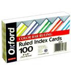 OXFORD Ruled Index Cards, 3" x 5", 100 count , Color Coded , Case Pack of 30 , Ideal for Bulk Buyers