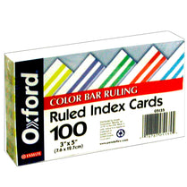 OXFORD Ruled Index Cards, 3" x 5", 100 count , Color Coded , Case Pack of 30 , Ideal for Bulk Buyers