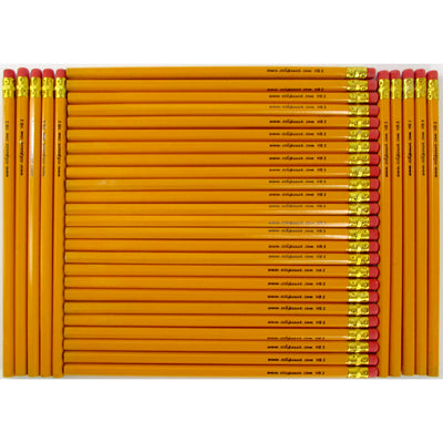 Pencils #2 HB Yellow, Case Pack of 1000, Ideal for Bulk Buyers