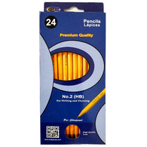 #2 Pencils, 24 pk. in a box, Sharpened, Case Pack of 48, Ideal for Bulk Buyers