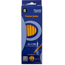 AUKSales #2 Pencils For Writing and Drawing Purpose, 8 Per Pack in a Box, Sharpened, Case Pack of 96 , Ideal for Bulk Buyers