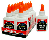 Washable School Glue, 1.25 Oz , Case Pack of 72, Ideal for Bulk Buyers