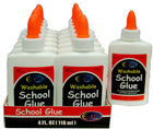 Washable School Glue, 4 Oz , Case Pack of 48, Ideal for Bulk Buyers