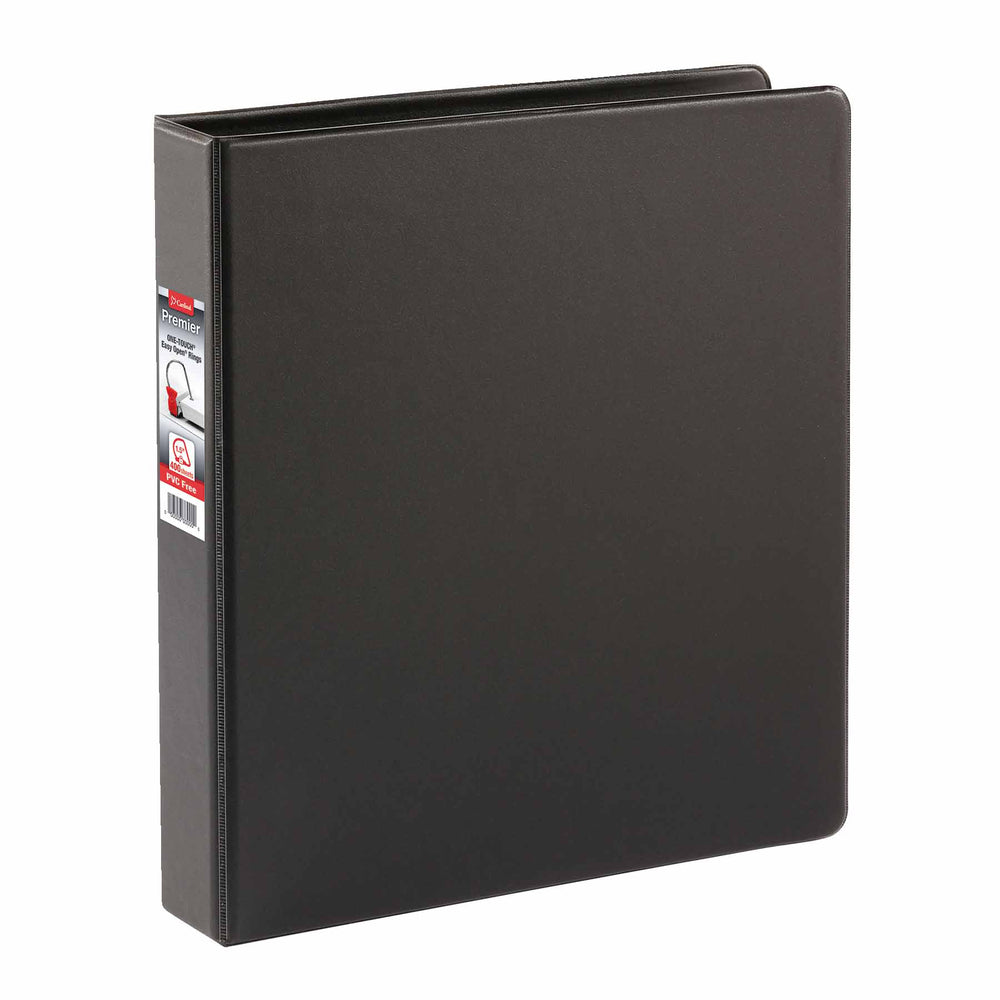 CARDINAL 1.5" Easy Open D Ring Binder, Black , Case Pack of 12, Ideal for Bulk Buyers