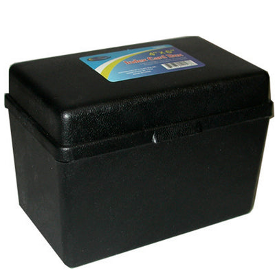 ECLIPS Index Card Box, 4"x 6", Assorted Colors , Case Pack of 24, Ideal for Bulk Buyers