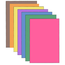 Construction Paper Pad for Art and Craft, Assorted Colors 6"x9", Case Pack of 36