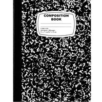 Composition Notebook, Unruled,100 Sheets, Black, Case Pack of 48, Ideal for Bulk Buyers