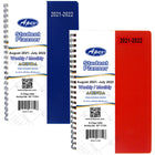 2021 - 2022 Student Agenda, Double Wire, 5" x 8", Blue, Red , Case Pack of 60 , Ideal for Bulk Buyers, Retailers and Wholesalers