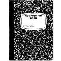 Deluxe Composition Notebook, for School Use to Take Notes, Wide Ruled, 100 Sheets, 200 Pages, Black Colored Marble Design, Case Pack of 48, Ideal for Bulk Buyers, Retailers and Wholesalers