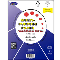 Multi-Purpose Paper, 70 sheets , Case Pack of 48, Ideal for Bulk Buyers, Retailers and Wholesalers