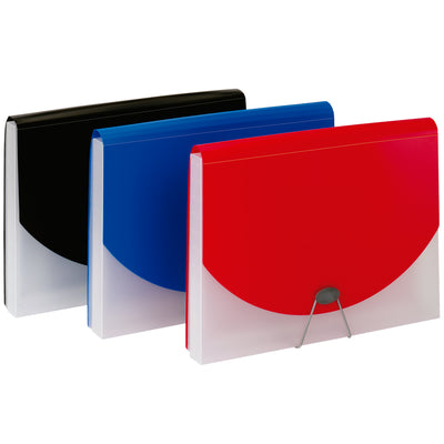 PENDAFLEX 7 Pocket + 1" Document File, Assorted Colors (Blue and Pink) , Case Pack of 4 , Ideal for Bulk Buyers