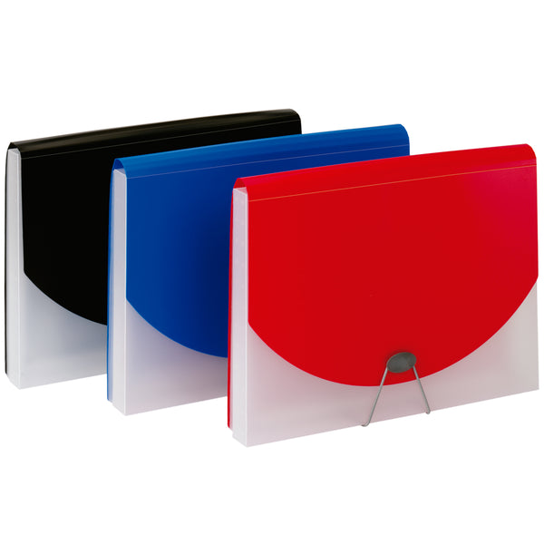 PENDAFLEX 7 Pocket + 1" Document File, Assorted Colors (Blue and Pink) , Case Pack of 4 , Ideal for Bulk Buyers