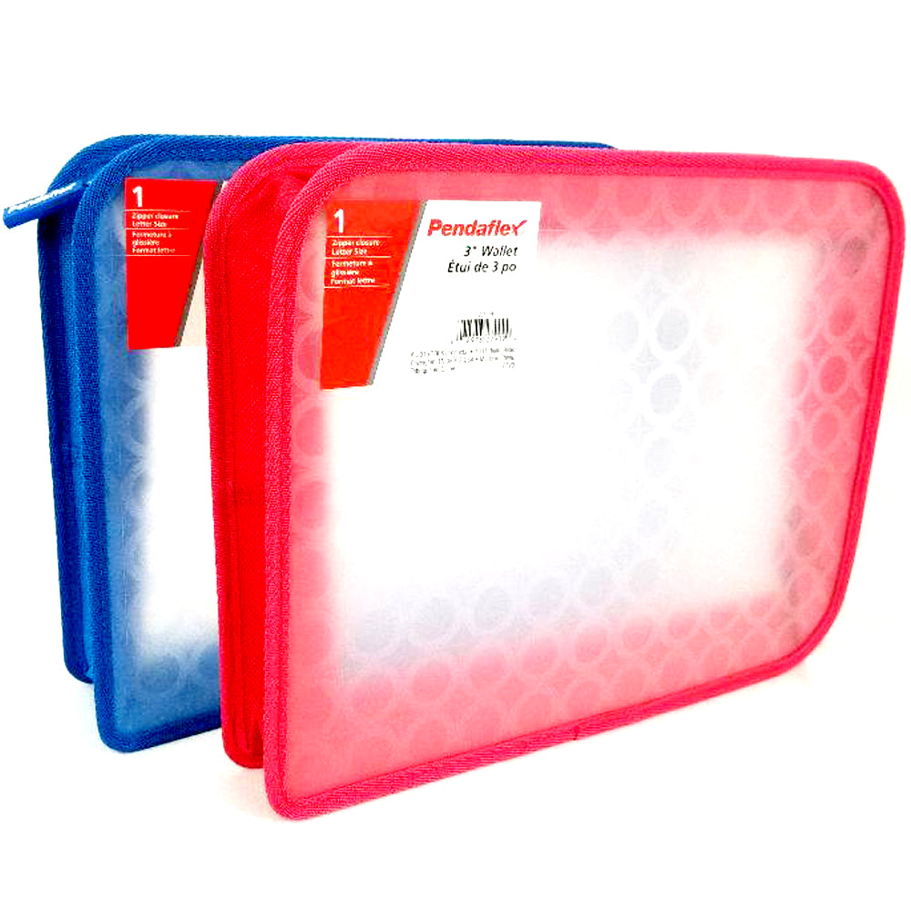 PENDAFLEX 3" Wallet Letter Size, Case Pack of 6, Ideal for Bulk Buyers