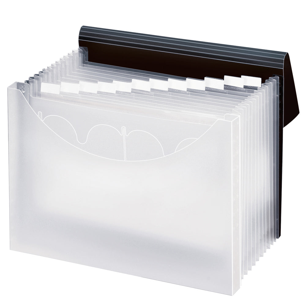 PENDAFLEX 7 Pocket + 1" Document File, Black , Case Pack of 4, Ideal for Bulk Buyers