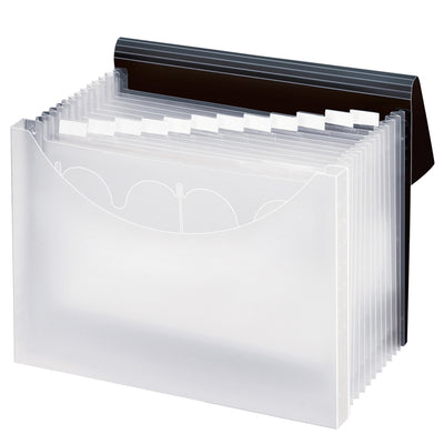 PENDAFLEX 7 Pocket + 1" Document File, Black , Case Pack of 4, Ideal for Bulk Buyers