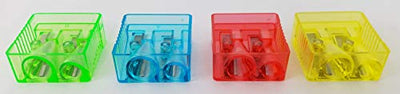 Pencil and Crayon Sharpeners, Assorted Colors, Case Pack of 500, Ideal for Bulk Buyers