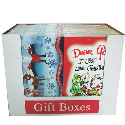 Christmas Gift Boxes, 2 pk, Case Pack of 54, Ideal for Bulk Buyers