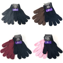 Magic gloves, 2pk. Assorted Colors , Case Pack of 48 , Ideal for Bulk Buyers