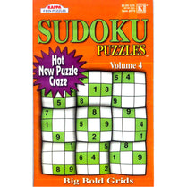 SUDOKU Puzzles Big Bold grids, Case Pack of 72 , Ideal for Bulk Buyers