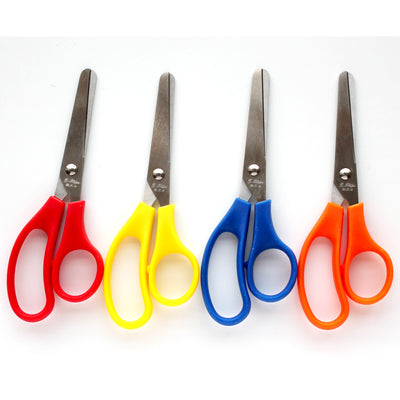 5" Scissors, Round Tip. Assorted Colors , Case Pack of 500, Ideal for Bulk Buyers
