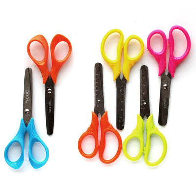 5" Scissors , Blunt Tip, Assorted Colors,  Case Pack of 500, Ideal for Bulk Buyers