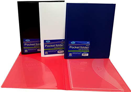 Folder with Lock Envelope and Pocket, Case Pack of 48, Ideal for Bulk Buyers