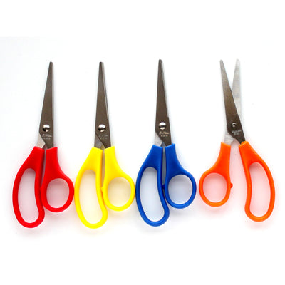 5" Scissors , Point Tip, Assorted Colors,  Case Pack of 500, Ideal for Bulk Buyers