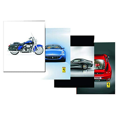 AUKSales 2 Pocket Folders, Cars & Motorcycles, in Display, Case Pack of 48, Ideal for Bulk Buyers