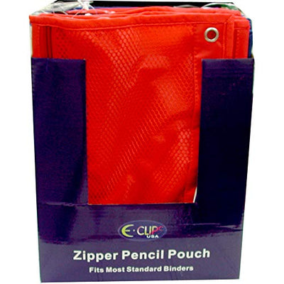 Mesh Zipper Pouch, Single Zipper, Asst Colors in Display, Case Pack of 48, Ideal for Bulk Buyers