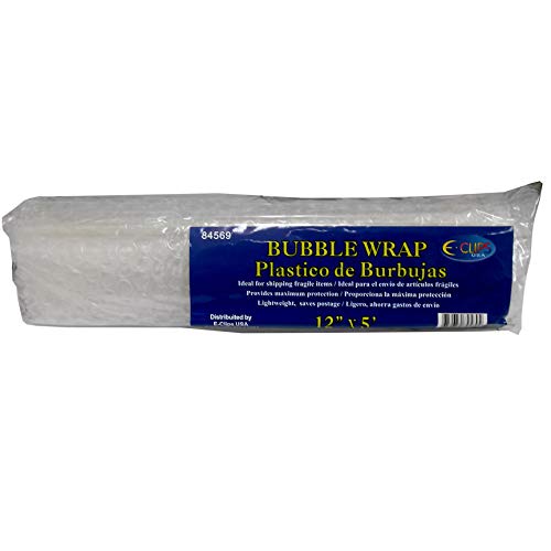 Bubble Wrap, 5 x 12", Case Pack of 48, Ideal for Bulk Buyers